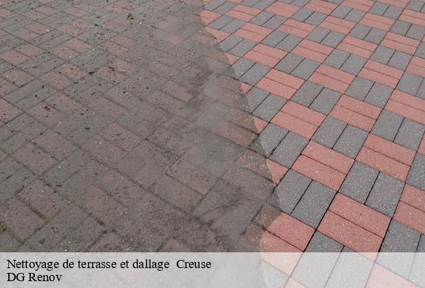 Nettoyage de terrasse et dallage  23 Creuse  DG Renov