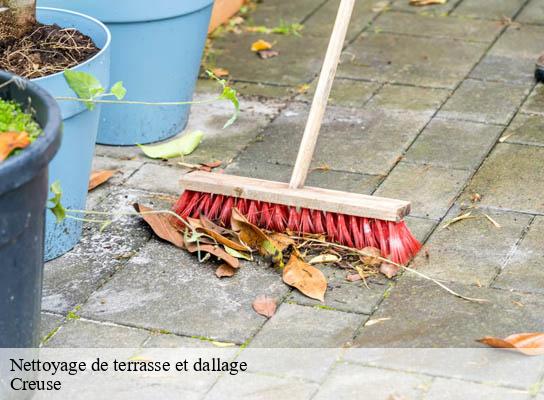 Nettoyage de terrasse et dallage  23 Creuse  DG Renov