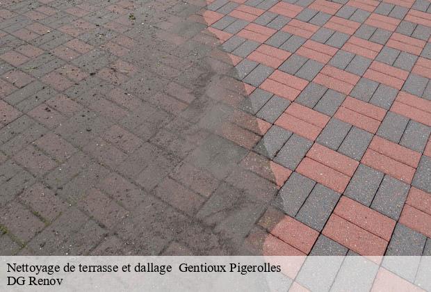 Nettoyage de terrasse et dallage   gentioux-pigerolles-23340 DG Renov