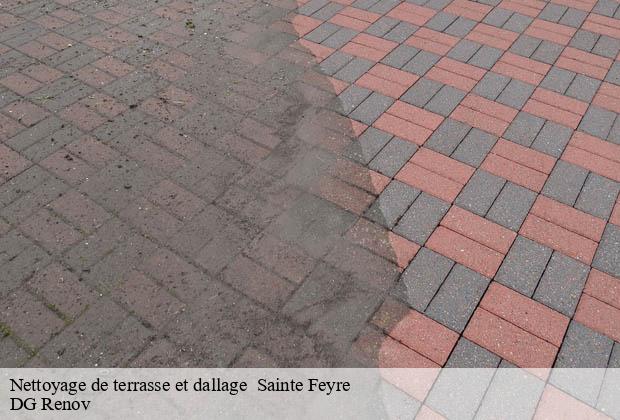 Nettoyage de terrasse et dallage   sainte-feyre-23000 DG Renov
