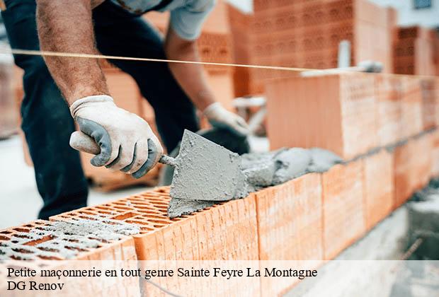 Petite maçonnerie en tout genre  sainte-feyre-la-montagne-23500 DG Renov