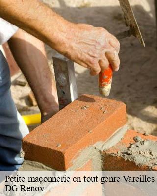 Petite maçonnerie en tout genre  vareilles-23300 DG Renov