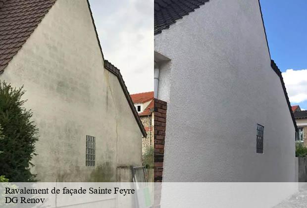 Ravalement de façade  sainte-feyre-23000 DG Renov